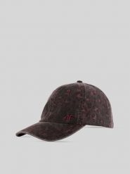 4F Czapka z daszkiem strapback damska - różowa XS/S (56cm). Czerwone czapki i kapelusze damskie 4f, bez wzorów, z materiału, klasyczne. Za 69.99 zł.