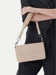 LOVE MOSCHINO Torebka JC4046PP1OLE0110 Kremowy. Białe torebki do ręki damskie Love Moschino, bez wzorów, ze skóry, bez dodatków. Za 486.99 zł.