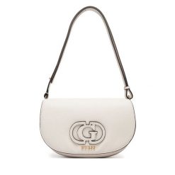 Torebka Guess. Białe listonoszki damskie Guess, z aplikacjami, bez dodatków. Za 359.99 zł.