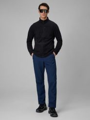 4F Spodnie softshellowe membrana 5000 męskie - granatowe XL. Niebieskie spodnie materiałowe męskie 4f, m, bez wzorów, ze skóry. Za 299.99 zł.