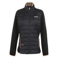 Kurtka hybrydowa wodoodporna damska Regatta Clumber V. Czarne kurtki damskie Regatta, l, bez wzorów, bez kaptura. W wyprzedaży za 209.80 zł.