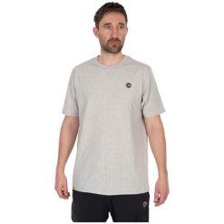 Koszulka Wędkarska Matrix Grey Mini Logo T-Shirt. Szare koszulki sportowe męskie MATRIX, bez wzorów, sportowe, bez kołnierzyka. Za 94.99 zł.
