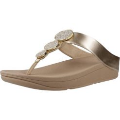 Sandały Fitflop Model Halo Bead Circle Kolor Beżowy. Brązowe obuwie sportowe damskie Flip Flop, bez wzorów, z syntetyku, bez obcasa, bez zapięcia. Za 530.50 zł.