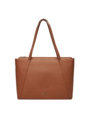 JENNY Torebka C-JEN-H-001-08 Brązowy. Brązowe torebki do ręki damskie Jenny, bez wzorów, z materiału, bez dodatków. Za 149.99 zł.