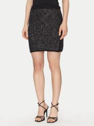 Liu Jo Spódnica mini WF4023 MA06P Czarny Regular Fit. Czarne spódnice damskie Liu Jo, m, bez wzorów, z syntetyku, mini. Za 579.99 zł.