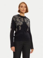 Marciano Guess Sweter 4BGR44 5786Z Czarny Regular Fit. Czarne swetry damskie Marciano Guess, s, z aplikacjami, z syntetyku, bez kołnierzyka, bez ramiączek, bez kaptura. Za 659.99 zł.