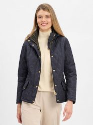 Barbour kurtka pikowana Kobiety Sztuczne włókno niebieski, 42. Niebieskie kurtki damskie Barbour, bez wzorów, z włókna, bez kaptura. Za 1,299.95 zł.