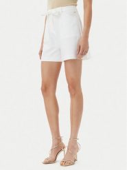Guess Szorty materiałowe W5GD0I WH9Y2 Biały Loose Fit. Białe szorty damskie Guess, m, z aplikacjami, z materiału. Za 199.99 zł.