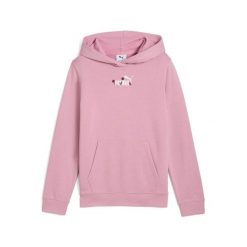 Dziewczęca bluza z kapturem Puma Essentials NATURE 2.0 TR G. Czerwone bluzy dla dziewczynek Puma, bez wzorów, bez ramiączek, z kapturem. Za 234.50 zł.