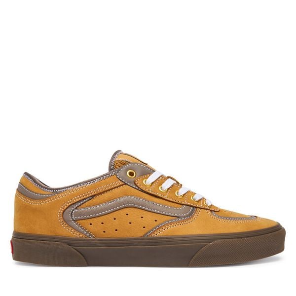 Tenisówki Vans. Żółte trampki męskie Vans, bez wzorów, bez zapięcia. Za 399.99 zł.