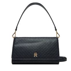 Torebka Tommy Hilfiger. Niebieskie torebki do ręki damskie Tommy Hilfiger, bez wzorów, klasyczne, bez dodatków. Za 379.99 zł.