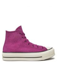 Converse Trampki Chuck Taylor All Star Lift Platform Hi A11143C Różowy. Czerwone trampki i tenisówki damskie Converse, bez wzorów, ze skóry, retro, bez zapięcia. Za 279.99 zł.