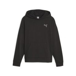 Bluza sportowa damska Puma 67598801. Czarne bluzy sportowe damskie Puma, s, bez wzorów, z kapturem. Za 363.00 zł.