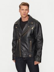Versace Jeans Couture Kurtka skórzana 77GAVP02 Czarny Loose Fit. Czarne kurtki męskie Versace Jeans Couture, m, bez wzorów, z jeansu, bez kaptura. Za 2,069.00 zł.