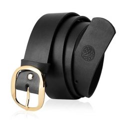 Skórzany pasek damski BETLEWSKI Czarny 95. Czarne paski damskie Betlewski, bez wzorów, ze skóry. Za 109.00 zł.