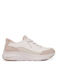 Skechers Sneakersy Slip-ins: Contour Foam 303949L Beżowy. Brązowe buty sportowe dziewczęce Skechers, bez wzorów, z materiału, bez zapięcia. Za 269.99 zł.