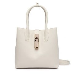 Torebka Furla. Białe torebki do ręki damskie Furla, bez wzorów, klasyczne, bez dodatków. Za 1,389.00 zł.