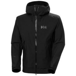 Kurtka narciarska Helly Hansen Verglas Bc. Czarne kurtki snowboardowe męskie Helly Hansen, m, bez wzorów, bez kaptura, narciarskie. Za 1,590.50 zł.