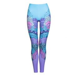 Legginsy sportowe damskie DEEP TRIP Ariel. Niebieskie legginsy damskie DEEP TRIP, s, bez wzorów, na jogę i pilates. Za 179.00 zł.