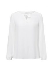 Comma casual identity Bluzka tunika Kobiety wiskoza biały, 36. Białe bluzki damskie comma casual identity, bez wzorów, z wiskozy, casualowe, bez kołnierzyka, bez ramiączek. Za 249.95 zł.