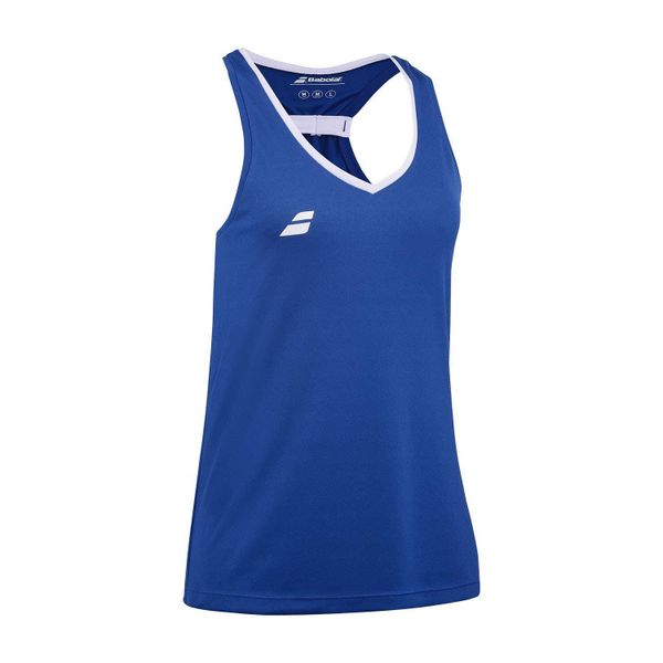 Koszulka tenisowa damska Babolat Play Tank Top. Niebieskie koszulki sportowe damskie BABOLAT, l, bez wzorów, z materiału, bez kołnierzyka, bez ramiączek, tenisowe. Za 139.99 zł.