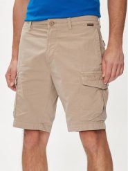 Napapijri Szorty materiałowe N-Deline NP0A4HOT Beżowy Regular Fit. Brązowe szorty męskie Napapijri, m, bez wzorów, z bawełny. Za 269.99 zł.