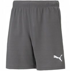 Spodnie treningowe chłopięce Puma Teamrise Short Jr. Białe spodnie materiałowe dla chłopców Puma, bez wzorów, z materiału, sportowe, krótkie, do piłki nożnej. Za 79.05 zł.