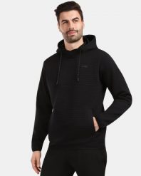 Męska bluza funkcyjna Kilpi DELEG-M. Czarne bluzy męskie Kilpi, m, bez wzorów, z materiału, bez kaptura. Za 344.59 zł.