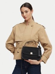 Guess Torebka Audrey Logo HWJG97 55210 Czarny. Czarne torebki do ręki damskie Guess, z aplikacjami, ze skóry, bez dodatków. Za 584.99 zł.