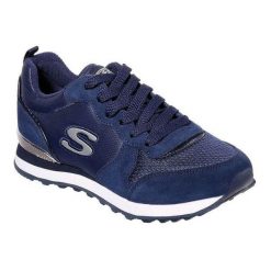 Buty sportowe Casual Damskie Skechers Retros-OG 85-Goldn Gurl W Kobieta. Niebieskie obuwie sportowe damskie Skechers, bez wzorów, z materiału, trekkingowe, Skechers Sport. Za 288.00 zł.