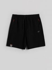 4F Spodenki dresowe męskie - czarne XXL. Czarne szorty męskie 4f, m, bez wzorów, z dresówki, klasyczne. Za 129.99 zł.