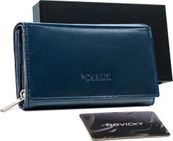 4U Cavaldi Klasyczny skórzany portfel damski z klapą na zatrzask Cavaldi NoSize. Portfele damskie 4U Cavaldi, bez wzorów. Za 121.86 zł.