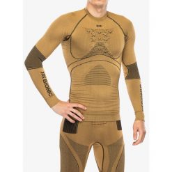 Bluza termoaktywna męska X-Bionic Radiactor 4.0 L/S. Brązowe bluzy męskie XBIONIC, l, bez wzorów, bez kaptura, narciarskie. Za 513.99 zł.