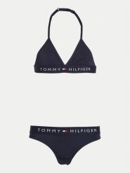Tommy Hilfiger Strój kąpielowy UG0UG00799 Granatowy. Niebieskie stroje kąpielowe dla dziewczynek Tommy Hilfiger, bez wzorów, z syntetyku. Za 209.99 zł.