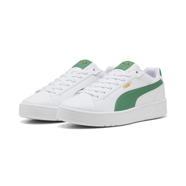 Sneakersy unisex Court Classico PUMA. Białe obuwie sportowe damskie Puma, bez wzorów, trekkingowe. W wyprzedaży za 189.00 zł.