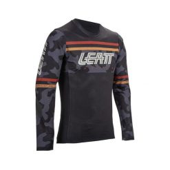 Koszulka rowerowa LEATT Jersey MTB Gravity 4.0. Brązowe koszulki sportowe męskie LEATT, s, bez wzorów, z jersey, bez kołnierzyka, bez ramiączek, rowerowe. Za 369.35 zł.