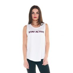 Odzież sportowa z bawełna na co dzień na siłownię. Biała obuwie sportowe damskie LEONE 1947 APPAREL, bez wzorów, z bawełny, na fitness i siłownię. W wyprzedaży za 82.10 zł.