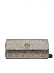 PINKO Torebka Love Tiny Brids Wallet C AI 25-26 PCPL 103765 A20D Złoty. Żółte torebki do ręki damskie Pinko, bez wzorów, z tworzywa sztucznego, bez dodatków. Za 1,149.00 zł.