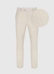 PAKO LORENTE – Beżowe spodnie garniturowe. Brązowe eleganckie spodnie męskie Pako Lorente, m, bez wzorów, z lycry. Za 499.99 zł.