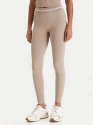 Guess Legginsy V6RB05 Z4692 Beżowy Slim Fit. Brązowe legginsy damskie Guess, l, z aplikacjami, z syntetyku. Za 269.99 zł.