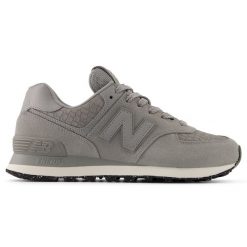 Buty damskie New Balance WL574PYG – szare. Szare obuwie sportowe damskie New Balance, bez wzorów, z materiału. Za 499.99 zł.