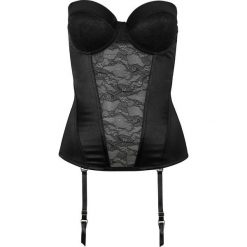Gorset z odpinanymi ramiączkami "multiway" bonprix czarny. Body damskie marki bonprix. Za 89.99 zł.