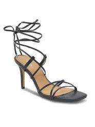 DeeZee Sandały LS5491-02 Czarny. Czarne klapki damskie DeeZee, bez wzorów, z syntetyku, bez obcasa, na szpilce, bez zapięcia. Za 119.99 zł.