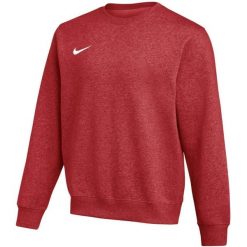 Bluza męska NIKE Park 26 Fleece Crew czerwona. Czerwone bluzy męskie Nike, m, bez wzorów, z bawełny, bez kaptura. Za 167.99 zł.
