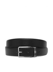 BOSS Pasek B Icon Plq 50572925 Czarny. Czarne paski damskie Boss, bez wzorów, ze skóry. Za 679.99 zł.