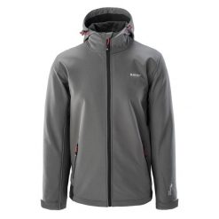 Kurtka Softshellowa Męska Noxon. Czarne kurtki sportowe męskie Hi-tec, m, bez wzorów, z softshellu, trekkingowe. Za 254.99 zł.