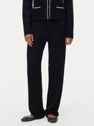 Vero Moda Spodnie dzianinowe Gold 10337637 Czarny Loose Fit. Czarne spodnie materiałowe damskie Vero Moda, l, bez wzorów, z dzianiny. Za 219.99 zł.