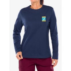 Bluzka damska z długim rękawem La Sportiva Moon Climb Long Sleeve. Niebieskie bluzki damskie La Sportiva, bez wzorów, bez kołnierzyka, bez ramiączek. Za 204.69 zł.