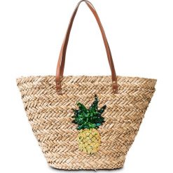 Torba plażowa shopper "Ananas" bonprix naturalny. Torebki shopper damskie marki bonprix. Za 79.99 zł.