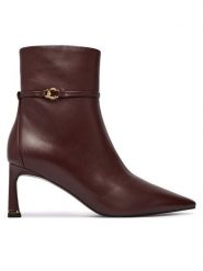 Coccinelle Botki C-Look E4 VTK 11 01 01 Bordowy. Czerwone botki damskie Coccinelle, ze skóry, bez obcasa, na słupku, bez zapięcia. Za 1,299.00 zł.